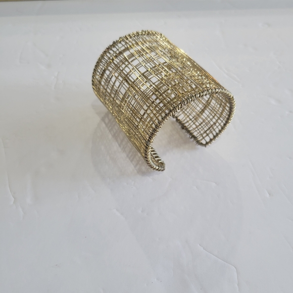 Gold Wire Cuff - Picture 2 of 5